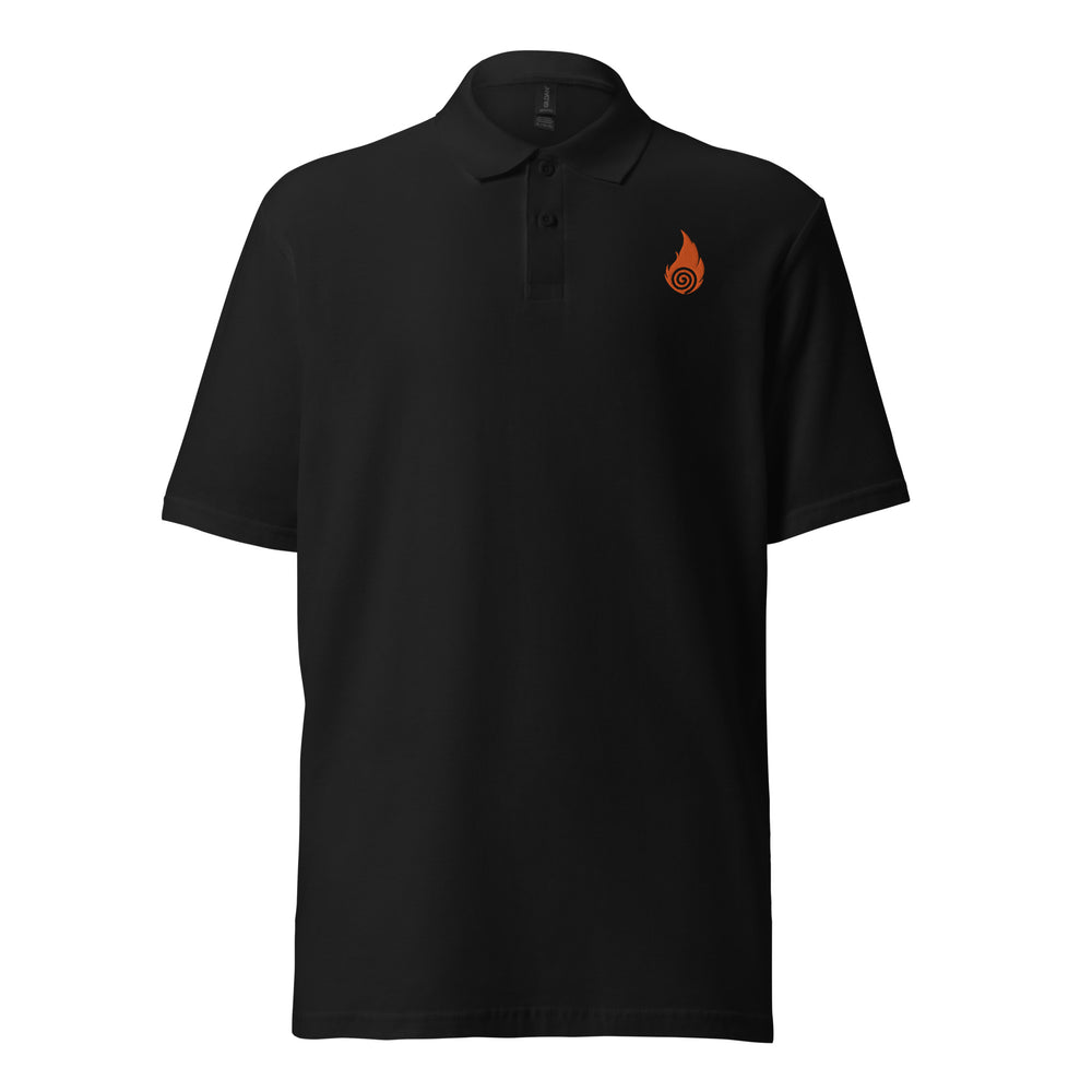 Sacred Flame Unisex pique polo shirt