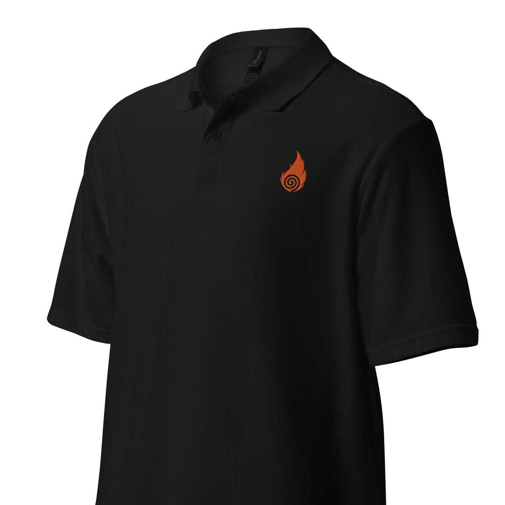 Sacred Flame Unisex pique polo shirt