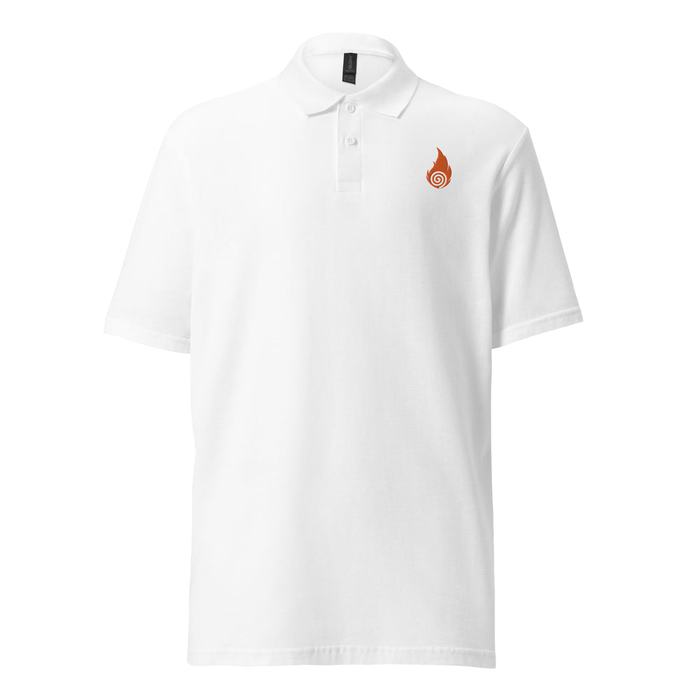 Sacred Flame Unisex pique polo shirt