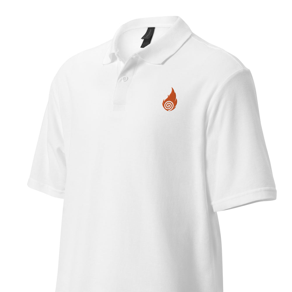 Sacred Flame Unisex pique polo shirt